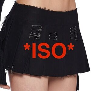 ISO Dollskill Current Mood Rule Breaker black mini skirt safety pins small / med